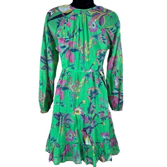 Banjanan Hilary Dress in Woden Hedgerow Classic Green - Picture 14 of 16
